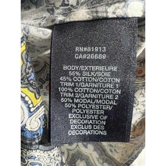 Robert Graham Shirt Men's 2XL Silk Road Psychedelic Geometric Paisley M21 - Picture 4 of 7